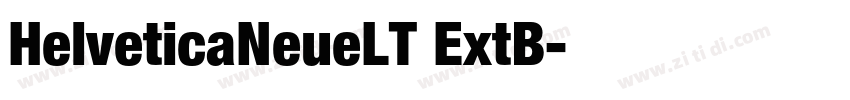 HelveticaNeueLT ExtB字体转换